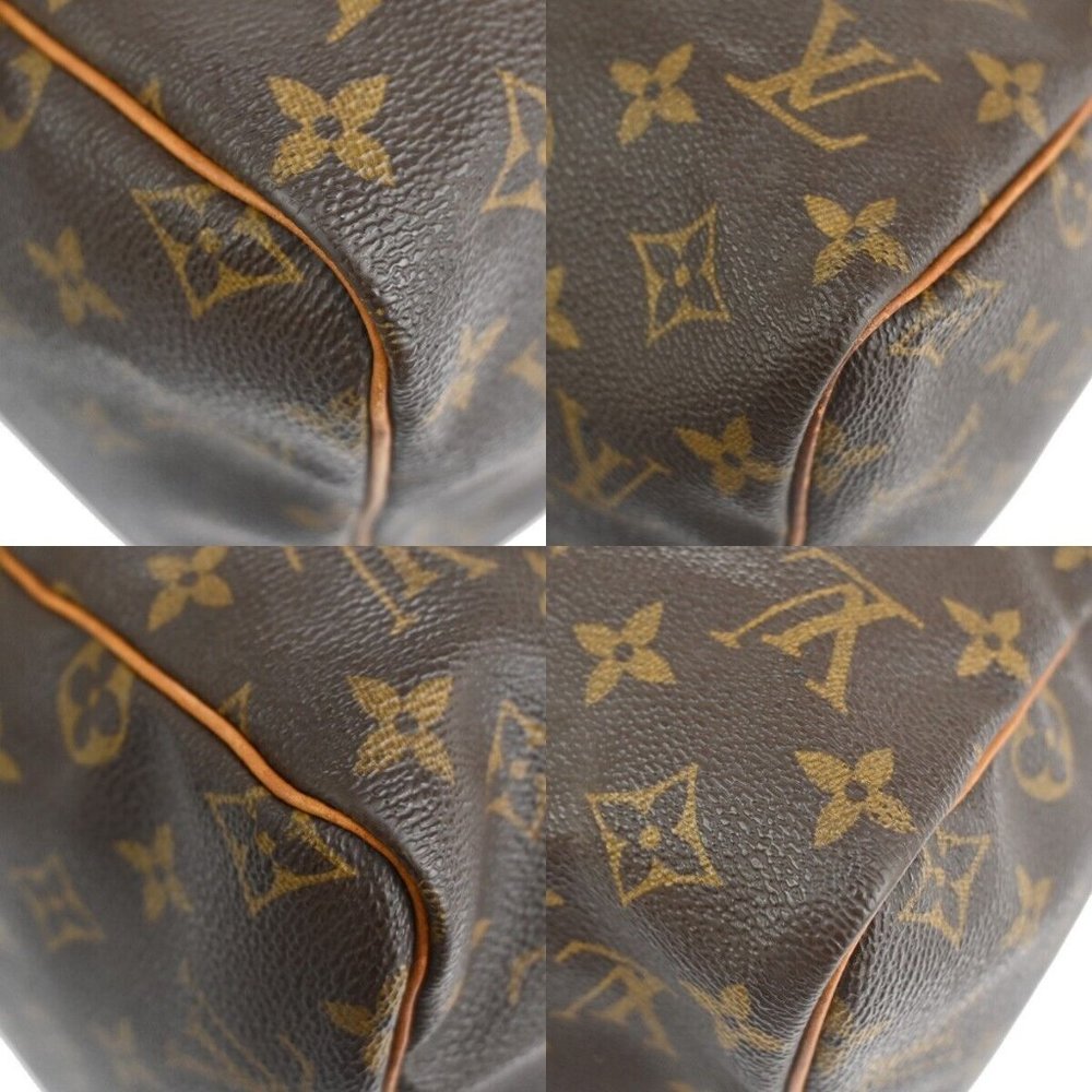 Authentic LOUIS VUITTON Speedy 30 Travel Hand Bag Monogram Leather Brown - Picture 3 of 16